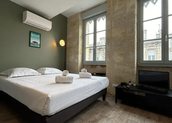 Studio lumineux avec Climatisation pour 2 Personnes Bordeaux