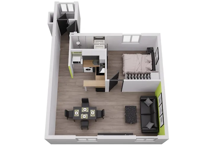 Appartement Esprit libre, Beau 2 pièces climatisé à Bordeaux
