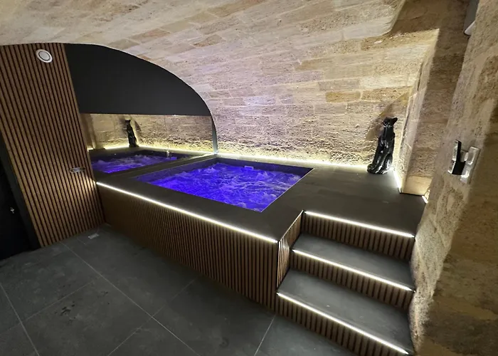 Spa privé XXL dans cave Voûtée - Suite Luxe Romantique Bordeaux